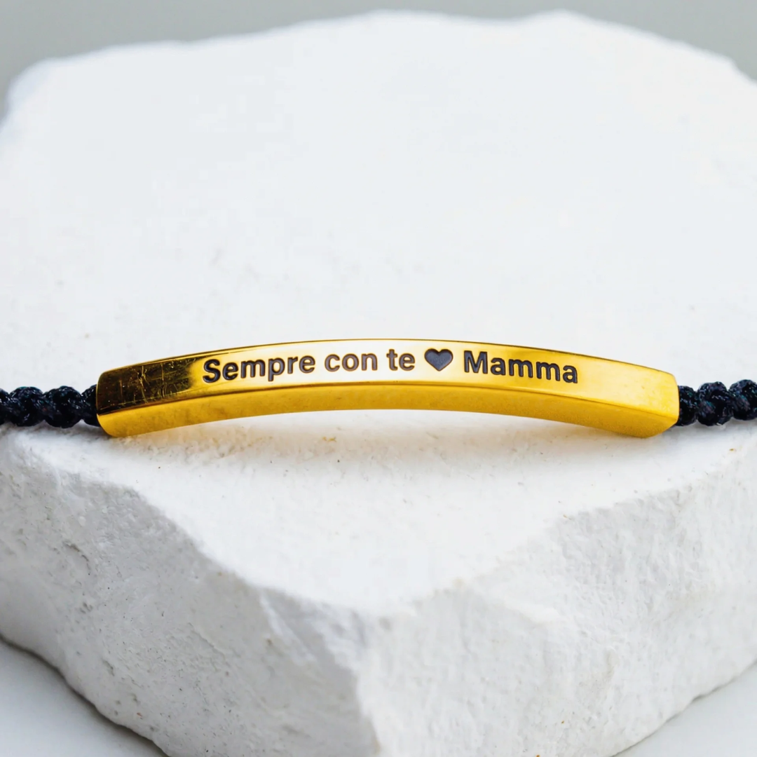 Bracciale con Incisione "Sempre con te, Mamma"