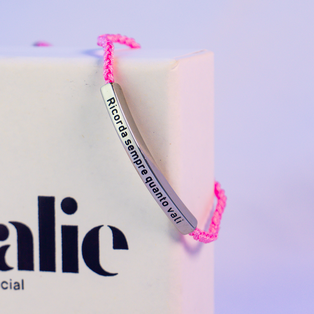 Lembra-te sempre do teu valor - Pulseira motivacional